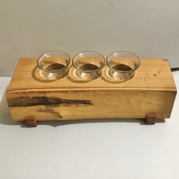 Handmade West Coast Carver Don Bastian votive candle holder - Picture 2 of 10